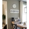 SEIKO 12 Inch Black Framed Luminous Numbered Wall Clock