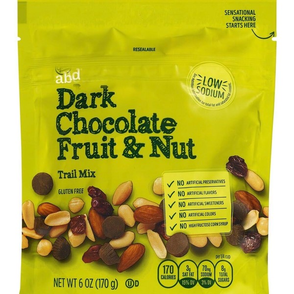 Fruit & Nut Gold Abound Emblem Trail Mix - Dark