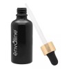 Envaline Frasco Gotero 50 Ml Coated Pipeta Premium Bulbo Negro