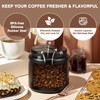 Coffee Canister, Premium Large Stainless Steel Insulated Vacuum Coffee Bean