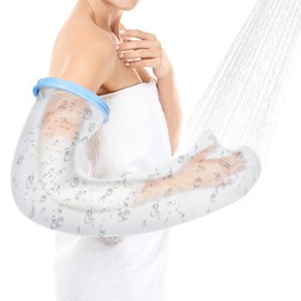 AOOWU Wasserdichter Gipsverband für Erwachsene, Wiederverwendbar Wasserdichter Gipsschutz Hand, Gips Hand Erwachsene Verbandschutz Wasserdicht Duschhülle für Dusche&Bad