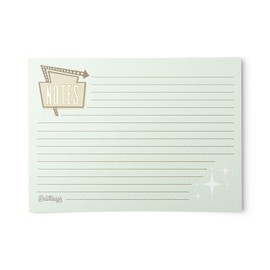 Retro Recipe Cards from Dashleigh, 48 Cards, 4x6 inches, The Gift Collection, Blank, Water-Resistant and Double-Sided