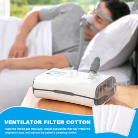 ZOPJUMA Pack of 40 Disposable CPAP Filter Disposable Air Filter, One-Year Supply Package for All Air 10, Airsense 10, Aircurve 10, Airstart and S9 Series CPAP Standard Machines, multicoloured