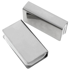 Xhziy Cabinet U-Shaped Glass Door Clamp Non-Magnetic Latch Clip Glass Retainer Strip Glass Door Magnetic Catch Glass Clips for Cabinet Latch Clips for 3-6mm Thick Glass Doors 4PCS