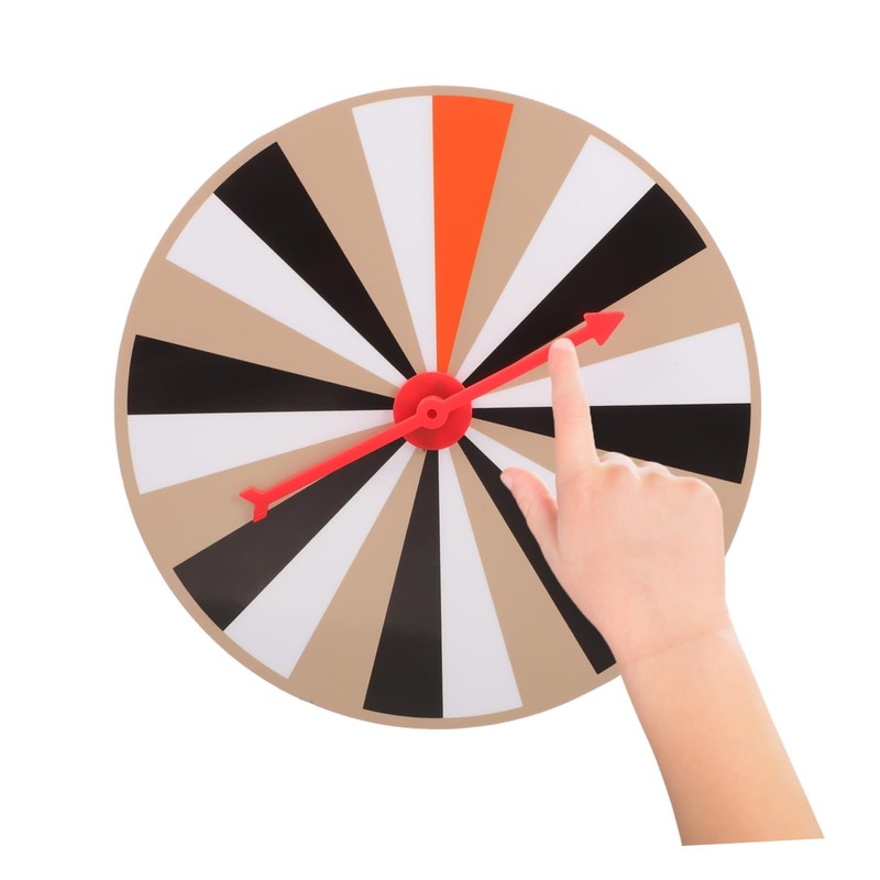 Kisangel DIY Rotatable Game Wheel Compact Prize Fortune Turntable for