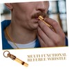 Mipcase Copper Dragon Whistle Keychain Decorative Whistle for Outdoor Survival