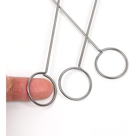 Sewing Loop Turner Hook Long Loop Turner Tool with Latch for Fabric Belts Strips DIY Knitting Accessories, 26.5 cm/ 10.4 Inch