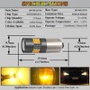 Eluseastar BAY9S H21W LED Bulbs Amber High Power 4000LM Extremely