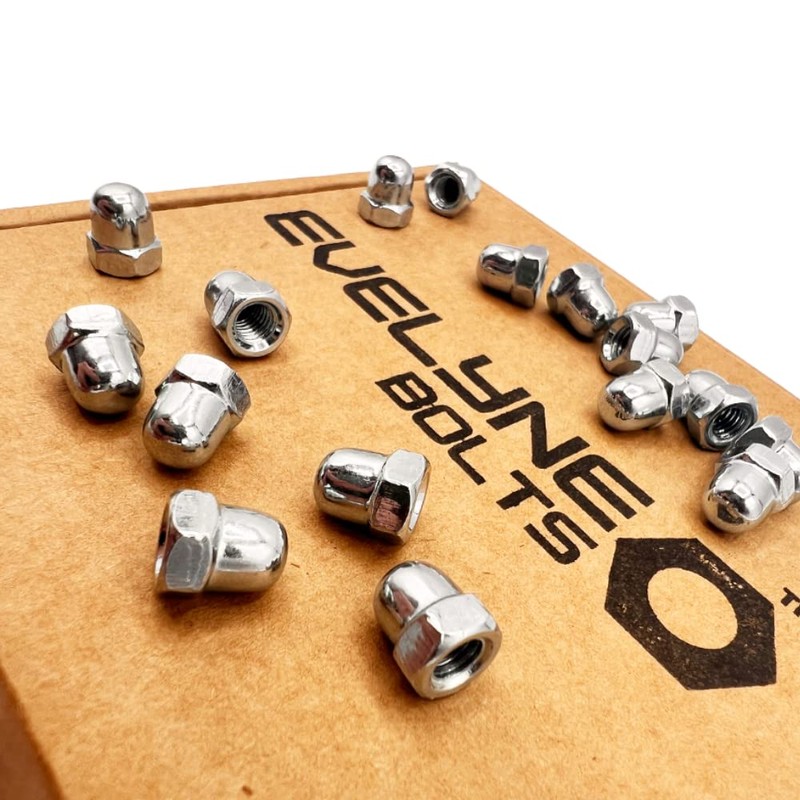 M5 (5mm) Dome Nuts Set - Steel Cap Nut -