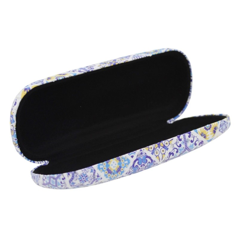 Artypereiras Portuguese Tile Azulejo Pattern Eyeglass Case - Vibrant Design
