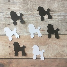 Poodle Confetti, Animal Decorations, Dog Party Supplies, Pet Theme, Poodle Cut Outs, Dog Party Supplies, Table Scatter, Dog Cut Out