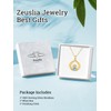 Zeuslia Claddagh Necklace for Women Irish Claddagh Pendant Birthstone Pendant