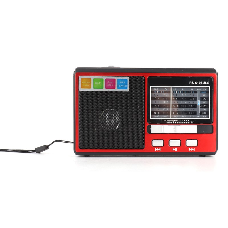 Radio FM AM SW Portable Radio Support Solar Battery Charging