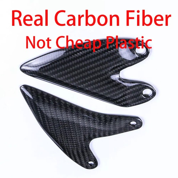 Heinmo 100% Real Carbon Fiber Foot Peg Heel Guard Footrest