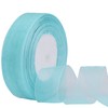 Hapeper 1 Inch Sheer Organza Chiffon Ribbon, 50 Yards/Roll (Lake