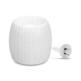 Aromamatic Wax Melt Electric Warmer, White Pearl
