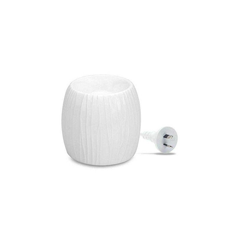 Aromamatic Wax Melt Electric Warmer, White Pearl