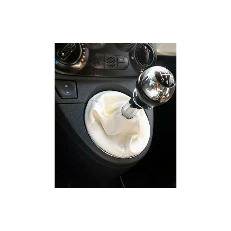 car passion Complete Gear Knob Compatible with Fiat 500 5