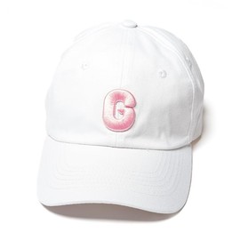 GRWM Baseball Hat Letter G First Name Initial for Girls Cap Adjustable One Size for Summer Sports Travel Hiking Hat White