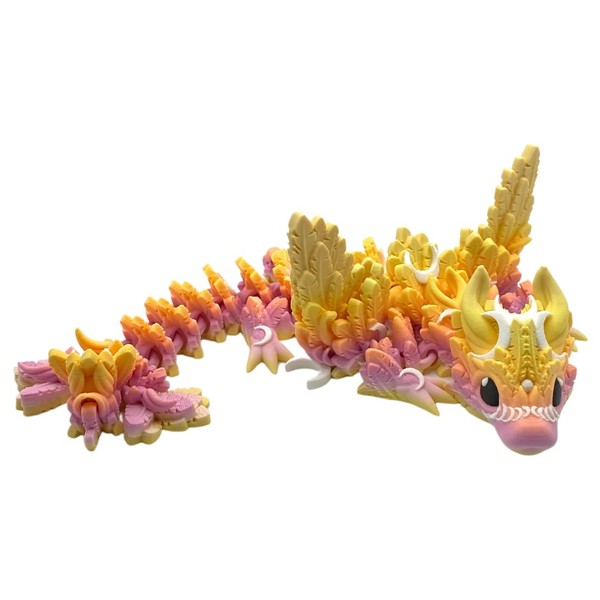3D Printed Dragon - Baby Lunarwing Dragon - Articulated Figurine