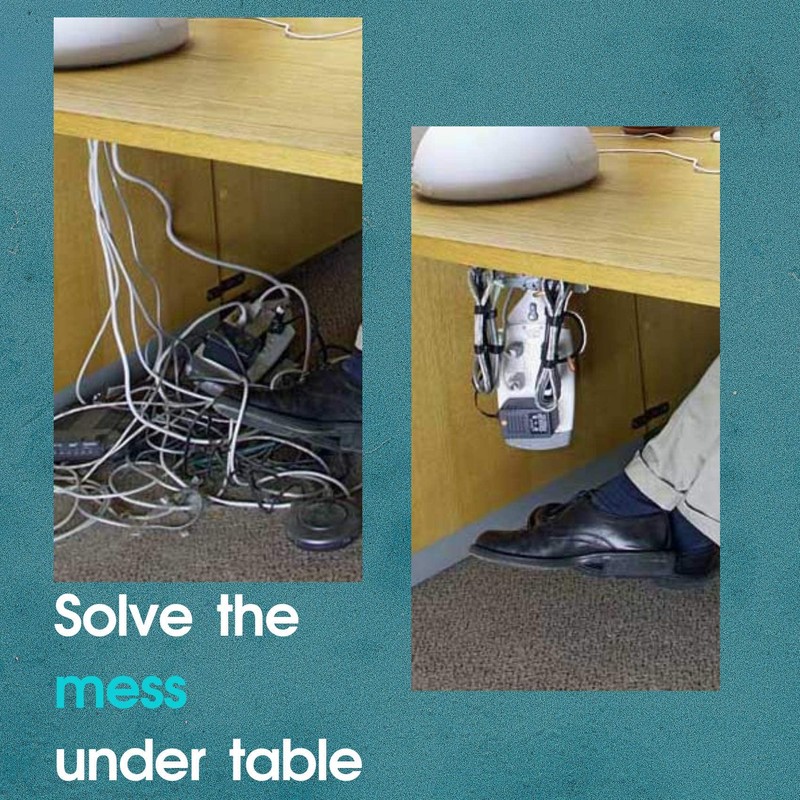 Reusable Cable Straps Ties with Self Hook and Loop -