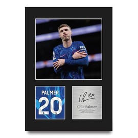 HWC Trading Cole Palmer Chelsea Gifts Printed Signed Autograph Picture for Football Fans and Supporters - A4 Portrait