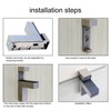 Coolty 4PCS Adjustable Wood/Glass Shelf Bracket, Solid Zinc Alloy Support
