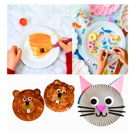 PACK OF 100, Large Paper Plates 23cm/9", Disposable Paper Plates, Disposable Party Plates for HOT & COLD Food, USED for Birthday Party Plates, Christmas Party Plates, Kid's Parties, Picnics, BBQ's