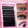FADLASH Lash Cluster Eyelash Extensions 12-18mm Individual Cluster Lashes D Curl