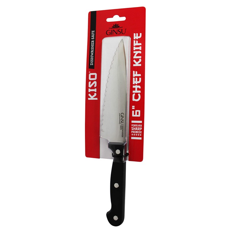 GINSU Kiso 6" Chef Knife - Dishwasher Safe and Always