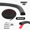 Weather Stripping Door Seal,65.6 Ft Car Door Seal Strip Double