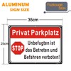 Privat Parkplatz Sign – Pack of 2, 35 x 25