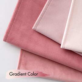 MIULEE Set of 4 Velvet Cushion Covers, 40 x 40 cm, Pink Series, Decorative Cushion Cover, Sofa Cushion, Decorative Cushion, Wrapped Edge Cushion Covers, Decorative Cushion Cover for Sofa, Living Room,