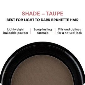 Billion Dollar Brows Eyebrow Powder in Taupe – Achieve Fuller, Fluffier Brows with Buildable Coverage, Velvet-Smooth Formula, Cruelty-Free & Vegan for a Natural, Soft Finish