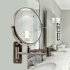 OVENTE 7" Wall Mounted Makeup Mirror with 1X/7X Magnification, Double