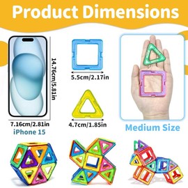 Random Color Tiles Building Blocks, Creative Constructor Set Toys, Educational Learning Toys, Building Toys for Boys, Sensory Toys for Kids, Fidget Toys, Baby Toys:_Random Color_56pcs