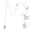 SHOWERORO Four-leaved Necklace Premium Opal Pendant All- Jewelry Charm for