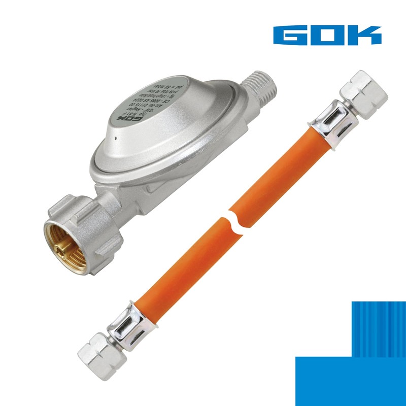 GOK Regler Schlauch Set 50 mbar 150 cm