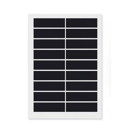 1.75" x .5" Small Rectangle, Adhesive Striker Match Striker Stickers for Easy Match Lighting (18)