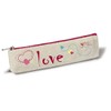 'Nici 38594 Love Plush Flat Pencil Case, 19.5 cm x