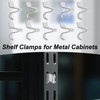 10pcs Cabinet Shelf Clips, Heavy Duty Shelving Brackets Clips Shelf