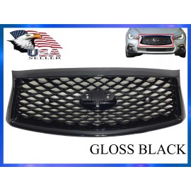 Unbeatable Auto Parts For 2018-2024 Infiniti Q50 Grille With Sensor Holes & Camera Option Front Bumper
