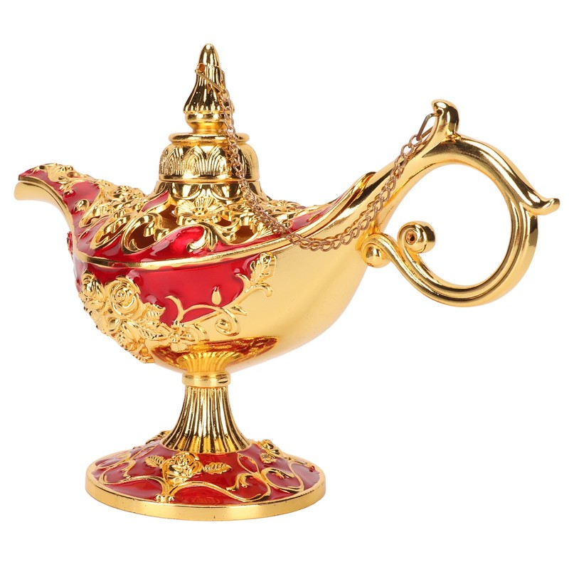Magic Genie Lamp Exquisite Colorfast Eye Catching Alloy Embossed Pattern