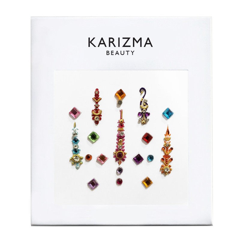 Gigi Rainbow Coloured Bindi ✮ Karizma Beauty ✮ Jewels Crystals