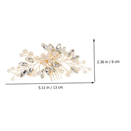 Ipetboom 1set Bridal Hair Comb Design Hairpins and Comb for Wedding Party Elegant Accessories for Brides and Bridesmaids and Skin-friendly Hair Decorations