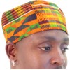 African Inspired Fashions Kente Pattern Kufi Kofi Hat Cap