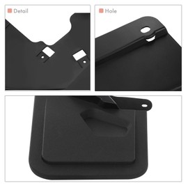 MNMSYH 4pcs Front and Rear Left Driver Right Passenger Side Black Mud Guard Splash Guards Flaps Mudflaps for Ford for Bronco 2021-2022