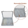 BesyPro Removable 12 Grids Bracelet Organizer Box Ice Velvet Clear