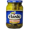 Vlasic Stackers Bread & Butter Pickles 16oz Glass Jar (Pack