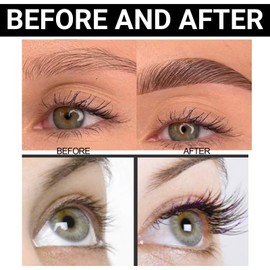 Bubble Mascara,Waterproof Bubble Mascara for Women,Lengthening and Volumising Black Ma/scara,Silk Fiber Bub/ble Masc/ara for Well-Defined Lashes,Waterproof Bubb/le M/ascara to Enhance the Natural Look